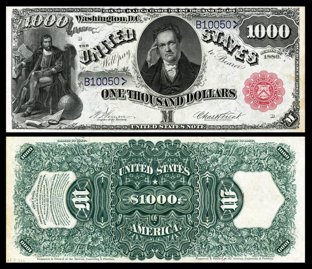 1880 1880 $1000 Legal Tender Note (Fr.187k)