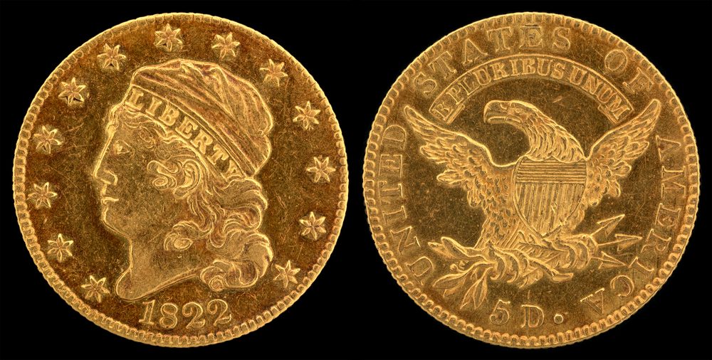 1822 1822 Half Eagle