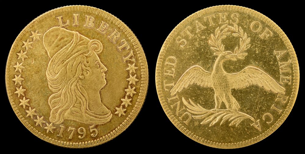 1795 1795 Eagle $10 (9 Leaves BD-3)