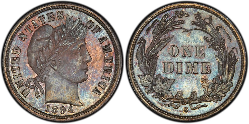 1894 1894-S Barber Dime